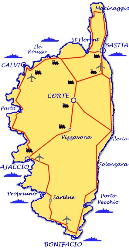 carte Corse
